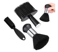 JOINPAYA Brosse de Nettoyage pour Cheveux Cassés et Balai Coiffure Lot de 3 Pièces Poils Doux pour Coupe Cheveux Salon Barbier