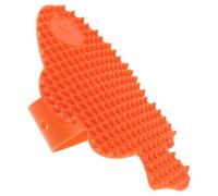 JOINPAYA Brosse de Toilettage Chat Forme Poisson Orange pour Massage et Griffoir sous Pied de Chaise, Outil Auto-grattoir pour Chaton et Chat, Réduit Perte de Poils et Démangeaisons,