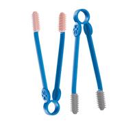JOINPAYA Brosse Douce pour Chien et Chat 2pcs en Abs et Polyéthylène, Légère et Confortable pour Toilettage des Yeux, Fournitures pour Animaux de Compagnie