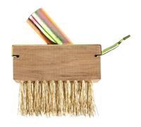 JOINPAYA Brosse Métallique de Désherbage Rigide avec Grattoir pour Joints de Pavés Outil de Nettoyage Jardin et Terrasse Compatible avec Manches Standards Mousse et Mauvaises Herbes