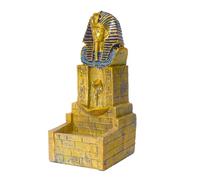 JOINPAYA Brûleur de Parfum à Refoulement en Résine Or Sculpture Égyptienne, Diffuseur D'aromathérapie Délicat pour Contemplation et Décoration Intérieure