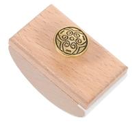 JOINPAYA Buvard à Bascule en Bois pour Stylo-Plume Outil Absorbant D’Encre à Séchage Rapide Tampon Encreur Portable Doré Accessoire Pratique pour Bureau et École