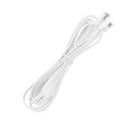 JOINPAYA Câble Téléphonique Blanc 4 Conducteurs Prise 6p4c vers 8p8c Rj11 à Rj45 en Cuivre et Pvc, Plug-n-play, Robuste, pour Usage Professionnel et Domestique