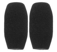 JOINPAYA Cache-micro Améliore la Clarté Vocale du Bruit 2 Pièces en Mousse Noire pour Microphone pour Réunions et Enseignement