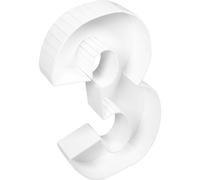 JOINPAYA Cadre de Ballons Chiffres 3d pour Anniversaire Garçon et Filles, Boîte à Ballons Numérotée Chiffre 3, Décoration Fête Garçon et Filles, Support Léger et Facile à Monter,