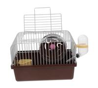 JOINPAYA Cage De Transport Portable pour Hamsters avec Porte-Bouteille Eau Adaptée pour Voyages Visites chez Le Vétérinaire pour Petits Animaux