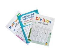 JOINPAYA Cahier D'exercices Mathématiques Garçon et Filles - 3 Volumes Multiplication et Division Addition Soustraction Jusqu'à 1000 - Pratique Manipulation Chiffres - Support