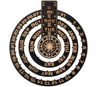 JOINPAYA Calendrier Perpétuel Mural en Bois, Installation Facile avec Coins Arrondis, Décoration Délicate pour Bureau ou Restaurant