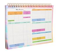 JOINPAYA Carnet de Comptes Hebdomadaire B5 pour Gestion Budgétaire Familiale Suivi des Dépenses Papier Résistant Format Portable Livre de Finances pour Organisation Quotidienne et