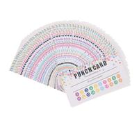 JOINPAYA Cartes de Récompense à Poinçonner Classe Lot de 50 Cartes en Papier Coloré Outil Pédagogique Créatif pour Encourager et Motiver les Élèves Scolaire Pratiques