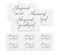 JOINPAYA Cartes de Remerciement Blanches Enveloppes - 150 Pièces - Papier Format Compact et Léger - pour Entreprises Présents et Occasions Spéciales