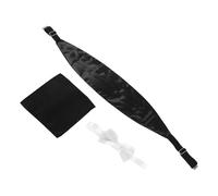 JOINPAYA Ceinture de Smoking pour Homme Pochette Noire Nœud Classique Noir Ensemble 3 Pièces pour Mariage Cérémonie Garçons D’Honneur Tenue Formelle Élégante et Confortable