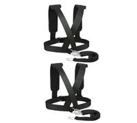 JOINPAYA Ceinture d'Entraînement Lestée 2 Pcs en Matériau Élastique Robuste Boucles Métalliques Réglables Harnais de Traîneau pour Fitness Musculation et Exercices de Résistance à