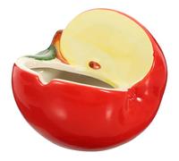 JOINPAYA Cendrier de Table en Céramique Décoratif Motif Pomme, Usage Intérieur et Extérieur, Support à Cendres Sécurisé pour Maison, Bureau et Bar, Facile à Nettoyer