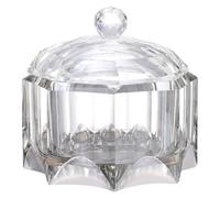 JOINPAYA Cendrier en Cristal avec Couvercle, Design Transparent pour Salon | Contient les Cendres, Limite les Odeurs, Surface Plus Nette, Style Créatif et Simple pour Bureau