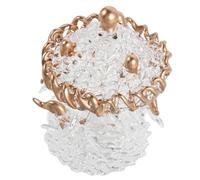 JOINPAYA Centre de Table Carrousel en Cristal Mécanisme Silencieux et Base Stable, Décoration Élégante pour Intérieur Maison Pendant Noël