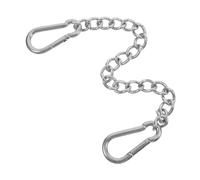 JOINPAYA Chaîne De Balançoire en Acier Inoxydable 30 Cm x 4 Mm Suspendre Extérieure, Extension avec 2 Mousquetons, Support Robuste pour Hamac Et Paquet De Frappe, Usage Jardin Et Aire De Jeux