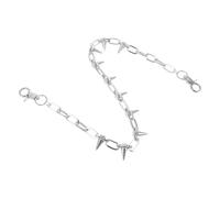 JOINPAYA Chaîne de Taille Métal à Rivets Punk Unisexe Bracelet de Montre de Poche Vintage Chaîne de Pantalon de Jean Décorative Noire Accessoire Mode Hip-Hop pour Hommes et Femmes