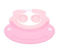 JOINPAYA Chapeau Bain Garçon Fille Réglable Silicone Doux Protection Yeux et Oreilles Imperméable Adapté pour Garçon Fille Design Mignon Rose