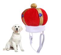 JOINPAYA Chapeau Couronne Accessoire Créatif et Confortable pour Chat Rouge en Coton et Peluche pour Animaux de Compagnie, pour Fêtes du W nd et Usage Quotidien