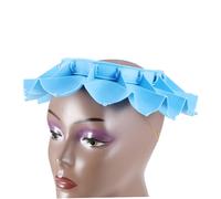 JOINPAYA Chapeau De Bain Ajustable Pour Garçon Fille Bonnet De Auditive Et Anti-eau Pour Shampoing Douches Bleu