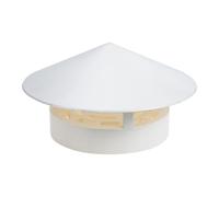 JOINPAYA Chapeau de Cheminée en Pvc Étanche et Résistant, Protection Pluie pour Conduit de Ventilation 110-160 Mm, Couvre-tube Aérateur de Toit Léger et Anti-vieillissement, Accessoire