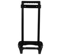 JOINPAYA Chariot de Courses Pliable avec Diable en Plastique Noir, Poignée Télescopique en Alliage D'aluminium, Grosse Capacité, Courses Déménagement
