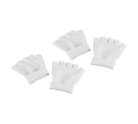 JOINPAYA Chaussettes Hydratantes en Gel Spa à Demi-orteils Blanches, 2 Paires, Soin des Pieds Anti-sèches et Rajeunissantes, Confort et Protection pour Talons et Orteils