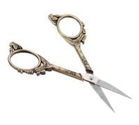JOINPAYA Ciseaux de Toilettage Vintage en Acier Inoxydable, Ciseaux Portables à Pointe Fine pour Poils de Nez, Sourcils et Ongles, Format Compact, Usage Quotidien pour Hommes et Femmes
