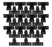 JOINPAYA Clips de Fixation Meuble en Plastique Noir, Lot de 12 Set de Set