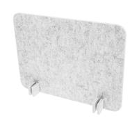 JOINPAYA Cloison de Bureau en Feutre 40X30 CM Écran de Confidentialité Antibruit Gris Clair Séparateur Autoportant pour Bureau et Salle de Classe Panneau Acoustique pour Concentration