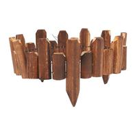 JOINPAYA Clôture Décorative en Bois Traité Anti-Corrosion 10/15 CM X 120 CM Bordure de Jardin Résistante pour Pelouse et Potager Clôture Extérieure Solide pour Aménagement Paysager