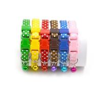 JOINPAYA Collier à Clochette Confortable pour Petit Chien et Chat en PP Bleu avec Boucle Robuste et Longueur Réglable Usage Quotidien