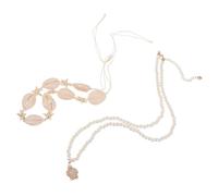 JOINPAYA Collier De Perles De Coquillage Bijoux Côtiers Pour Femmes Collier Hawaïen Colliers De Coquillages Pour Femmes Collier De Perles Colliers De Fête Pour Adolescentes Ras Du