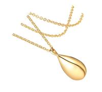 JOINPAYA Collier Diffuseur de Parfum et Cendres, Bijou pour Femmes Chaîne 2,4 MM X 50 CM, Accessoire Aromathérapie Quotidien