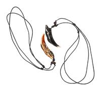 JOINPAYA Collier Pendentif Dent De Requin Pour Hommes, Style Cool En Résine Solide, Lot 2 Pièces, Bijoux Masculins Pour Voyage Et Fête