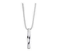 JOINPAYA Collier Pendentif Homme en Acier Titane Argenté Perles, Chaîne Chic Clavicule Style Hip-hop, Bijou Punk Masculin pour Usage Quotidien et Soirée