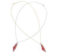 JOINPAYA Collier Pendentif Pastèque En Acier Inoxydable Breloque Carte De Palestine, Bijoux Unisexes Légers Pour Événements D'été Et Usage Quotidien