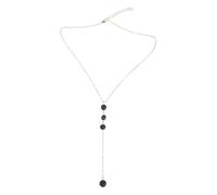 JOINPAYA Collier Pendentif Pierre de Roche pour Fille, Bijou Volcan, Pierre de Lave et Alliage, Facile à Mettre et Porter, Élégant pour Fête
