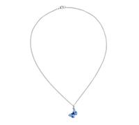 JOINPAYA Collier pour Femme en Acier Inoxydable Pendentif Bleu Chaîne Ras-de-Cou Collier Créatif et Délicat Accessoire Élégant pour Fêtes et Usage Quotidien