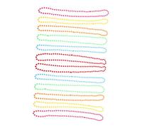 JOINPAYA Colliers Fluo Plastique 12 Pièces Six Couleurs Pour Soirée Années 70-80 Et Carnaval Accessoires Légers