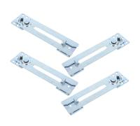 JOINPAYA Connecteurs de Canapé Modulaires Clips Verrouillables de L 4 Pièces en Fer Argenté Garantissant Stabilité et Confort pour Canapés Sectionnels Petits Appartements