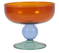 JOINPAYA Coupe à Dessert Créative en Verre Multicolore à Base Haute, Bol à Crème Glacée Polyvalent pour Fruits, Salades et Glaces, pour Maison, Fêtes et Bars - Pot à Glace Élégant