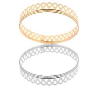 JOINPAYA Couronnes de Roi en Métal Accessoires pour Cheveux de Bal pour Homme 2pcs Style Vintage Européen Utilisation Polyvalente pour Costume et Performances Scène
