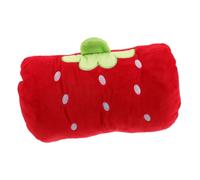 JOINPAYA Coussin Peluche De Fraise Rouge Oreiller Douillet Multifonctionnel Et Réchauffe- Pour Garçon Fille Et Adultes Adorable Pour Toutes Occasions