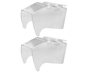 JOINPAYA Couvercle de Rechange en Acrylique Transparent 2pcs pour Machine à Popcorn Électrique, Structure Ajustée Sécurisée, Facile à Nettoyer, pour Soirées Cinéma la Maison