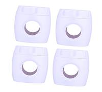 JOINPAYA Couvercle de Sécurité pour Poignée de Porte Blanc en Abs, Lot de 4 Pièces, Protège Bébés et Garçon et Filles en Âge, Difficile à Ouvrir, Maison