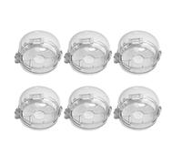 JOINPAYA Couvercles de Boutons de Cuisinière en Plastique Facile à Ouvrir Lot de 6 Protection Sécurité Garçon et Filles pour Adultes, Usage Multi-scène