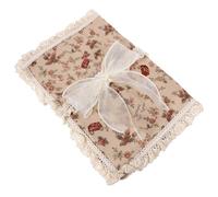 JOINPAYA Couverture de Livre en Dentelle Lavable en Tissu Protège-Livre Réutilisable A5 Étui Résistant à L'Usure pour Cahier et Journal Pochette Décorative Pratique pour Étudiants et