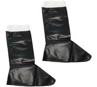 JOINPAYA Couvre-Bottes Père Noël en Cuir Souple Taille Unique Accessoire de Déguisement de Noël pour Adultes et Garçon et Filles Cosplay et Décoration Festive Couvre-Chaussettes
